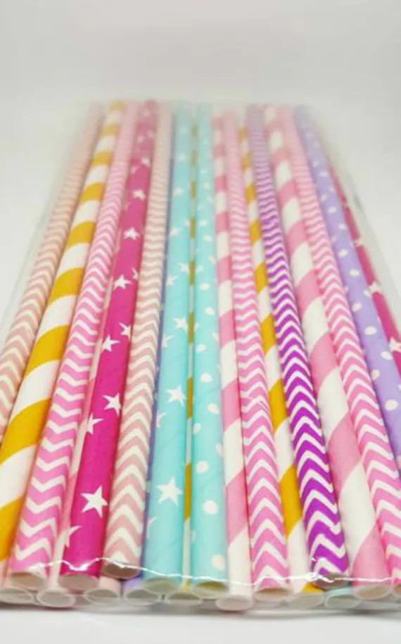 My Little Pony Inspired Straw Variety. Unicorn Party Supplies. | Etsy | Etsy (US)