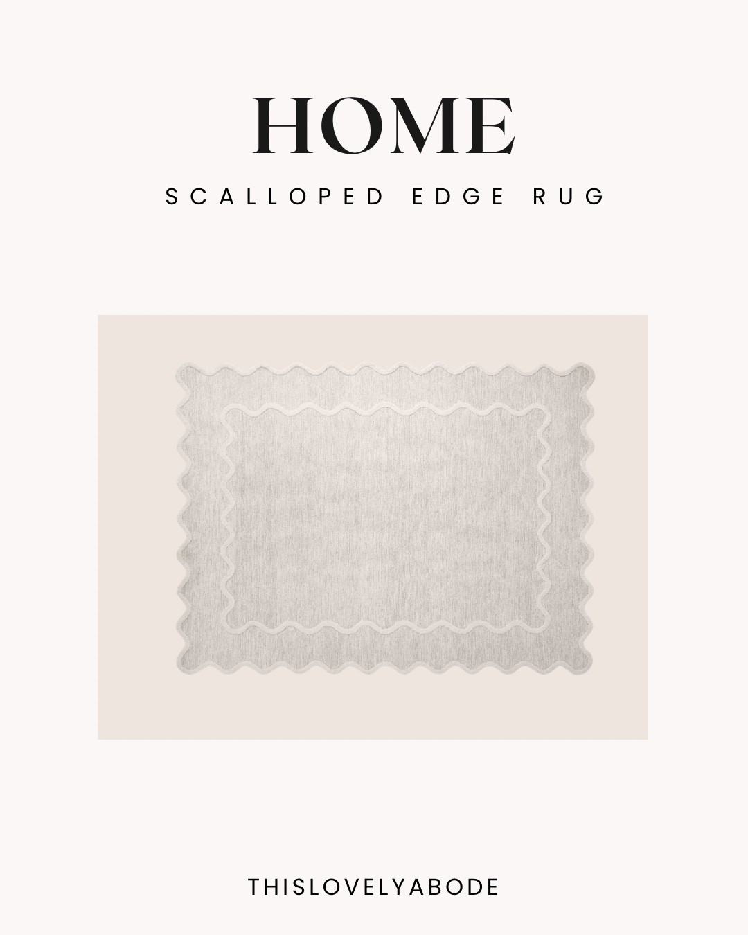 New scalloped edge rug 
#rug #mytexashouse #homedecor 

#LTKHome