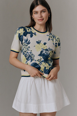 The Maxine Puff-Sleeve Sweater Tee | Anthropologie (US)