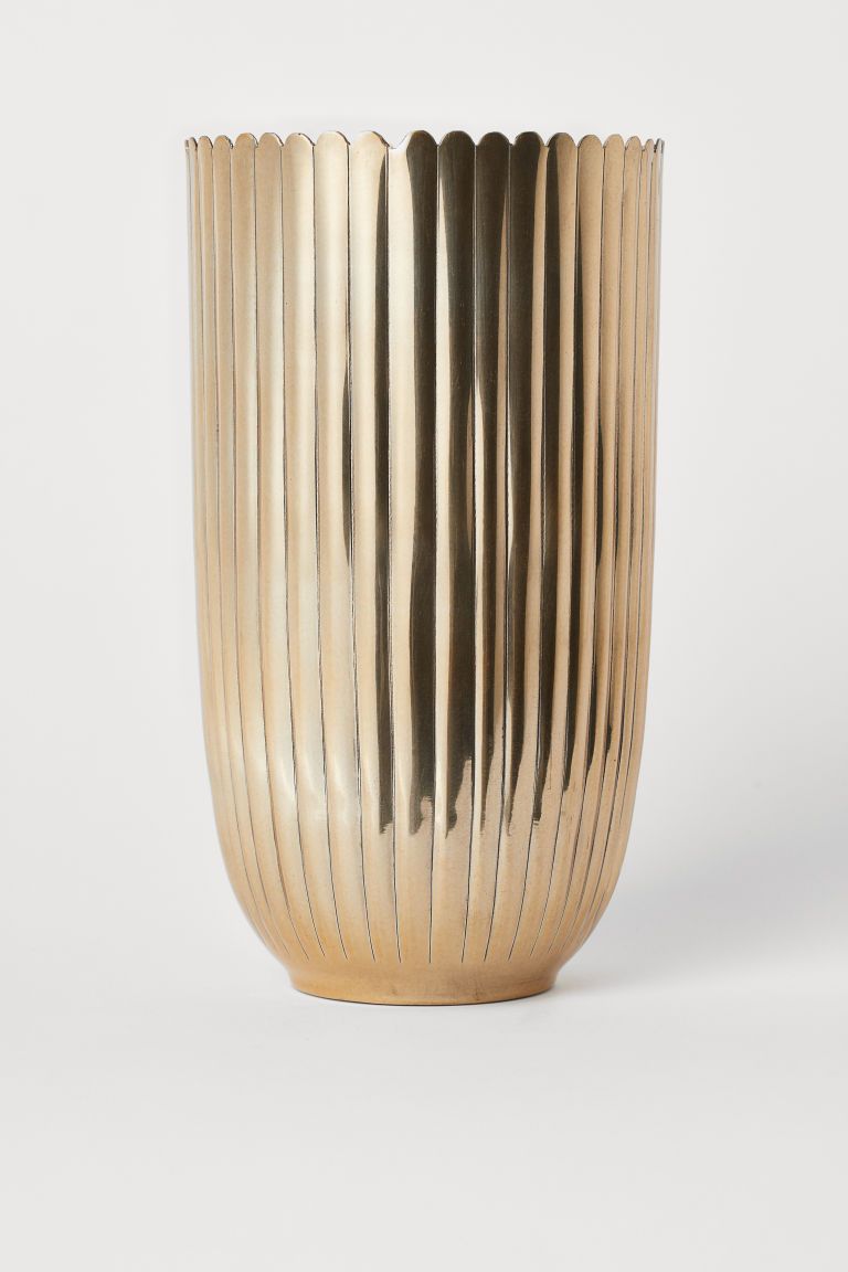 Hohe Vase aus Metall | H&M (DE, AT, CH, NL, FI)