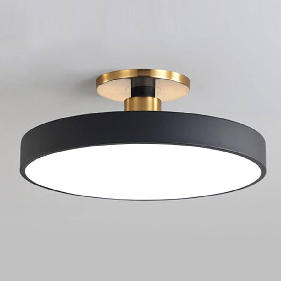 CHENKUI Semi Flush Mount LED Ceiling Light Color Macaron LED Ceiling Lamp Fixture Bright Cold Whi... | Amazon (US)