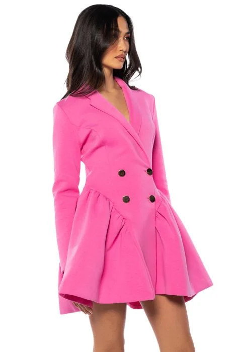 HBIC BLAZER MINI DRESS IN PINK | AKIRA