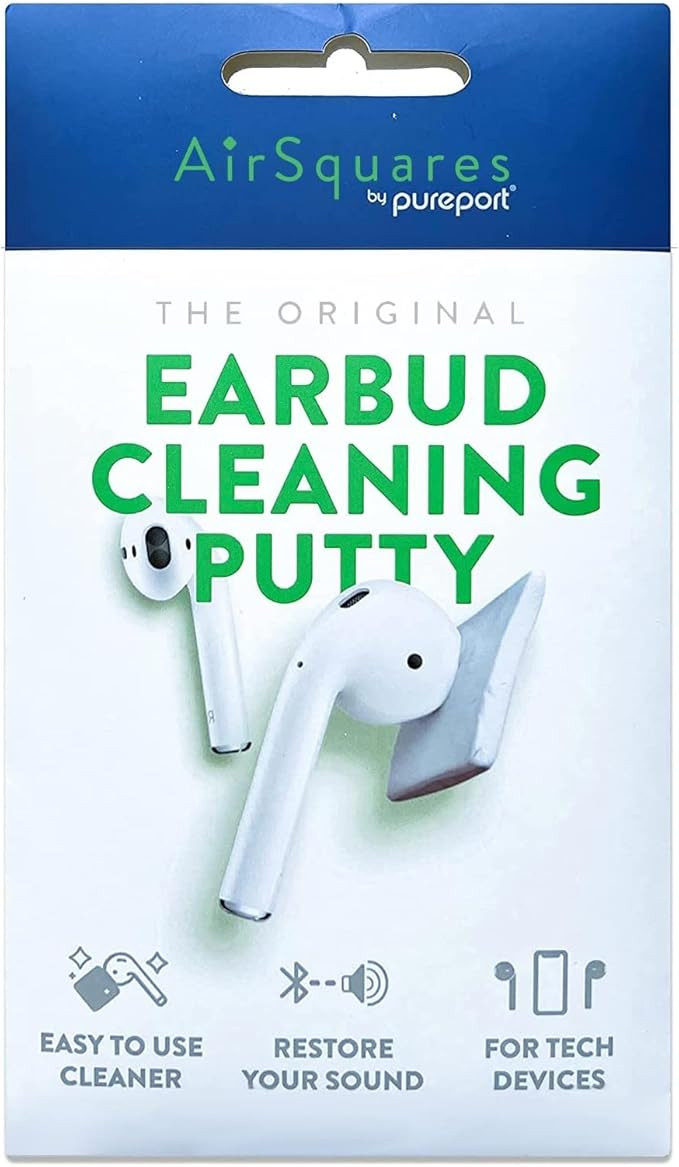 AirSquares Earbud Cleaning Putty for Apple AirPods, Remove Ear Wax, Dirt & Gunk from Devices w/ S... | Amazon (US)