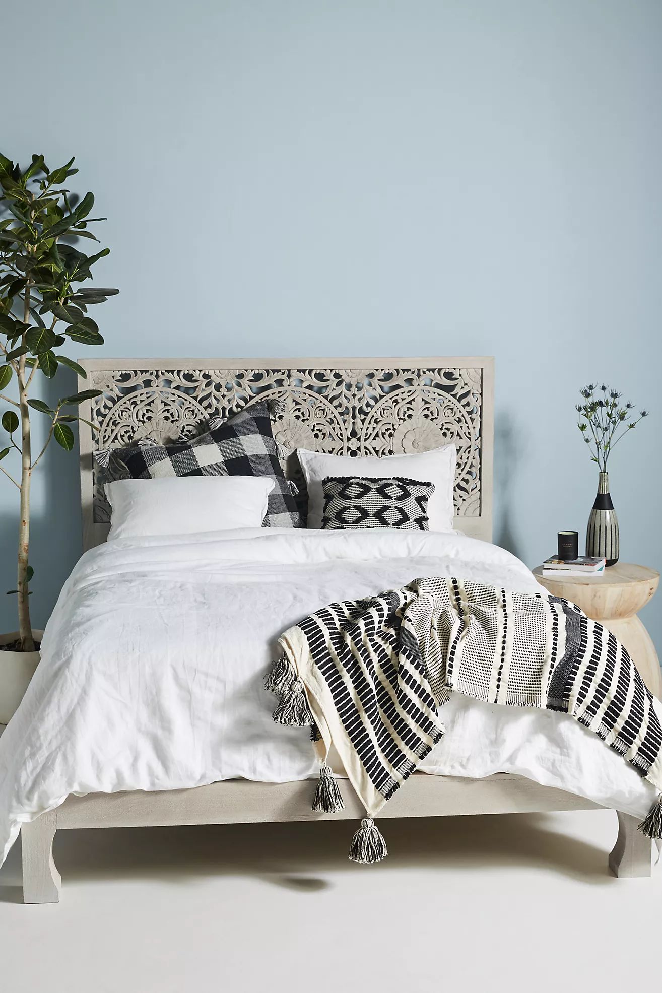 Handcarved Low Lombok Bed | Anthropologie (US)