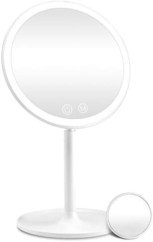 Rechargeable Lighted Makeup Mirror, 1X/10X Magnifying Vanity Mirror with 46 LED Lights, 3 Lightin... | Amazon (US)