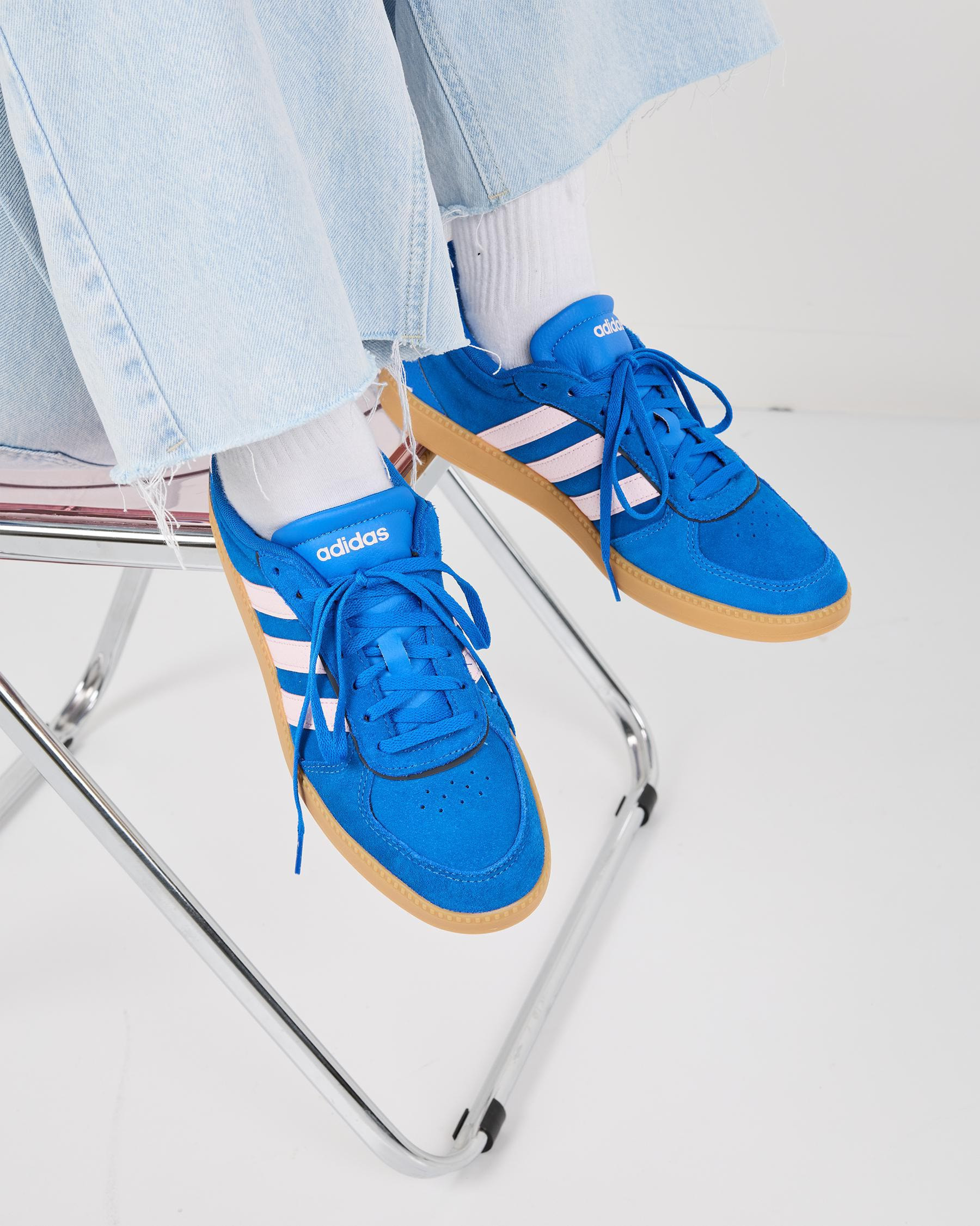 Adidas Women's Breaknet Sleek Shoes in Bright Royal/Clear Pink/Carbon Size 6 | City Beach (US)