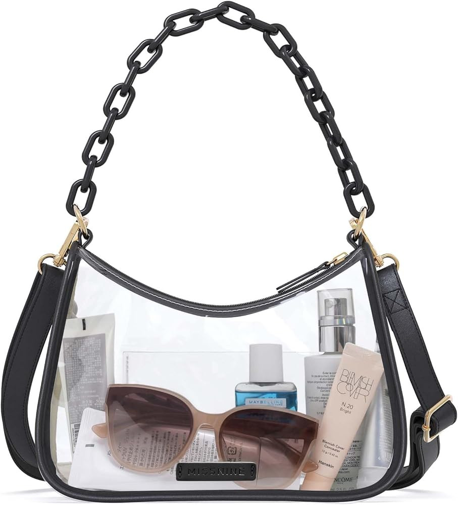 Missnine Clear Bag for Stadium Approved, Clear Crossbody Purse for Women Transparent Concert Hand... | Amazon (US)