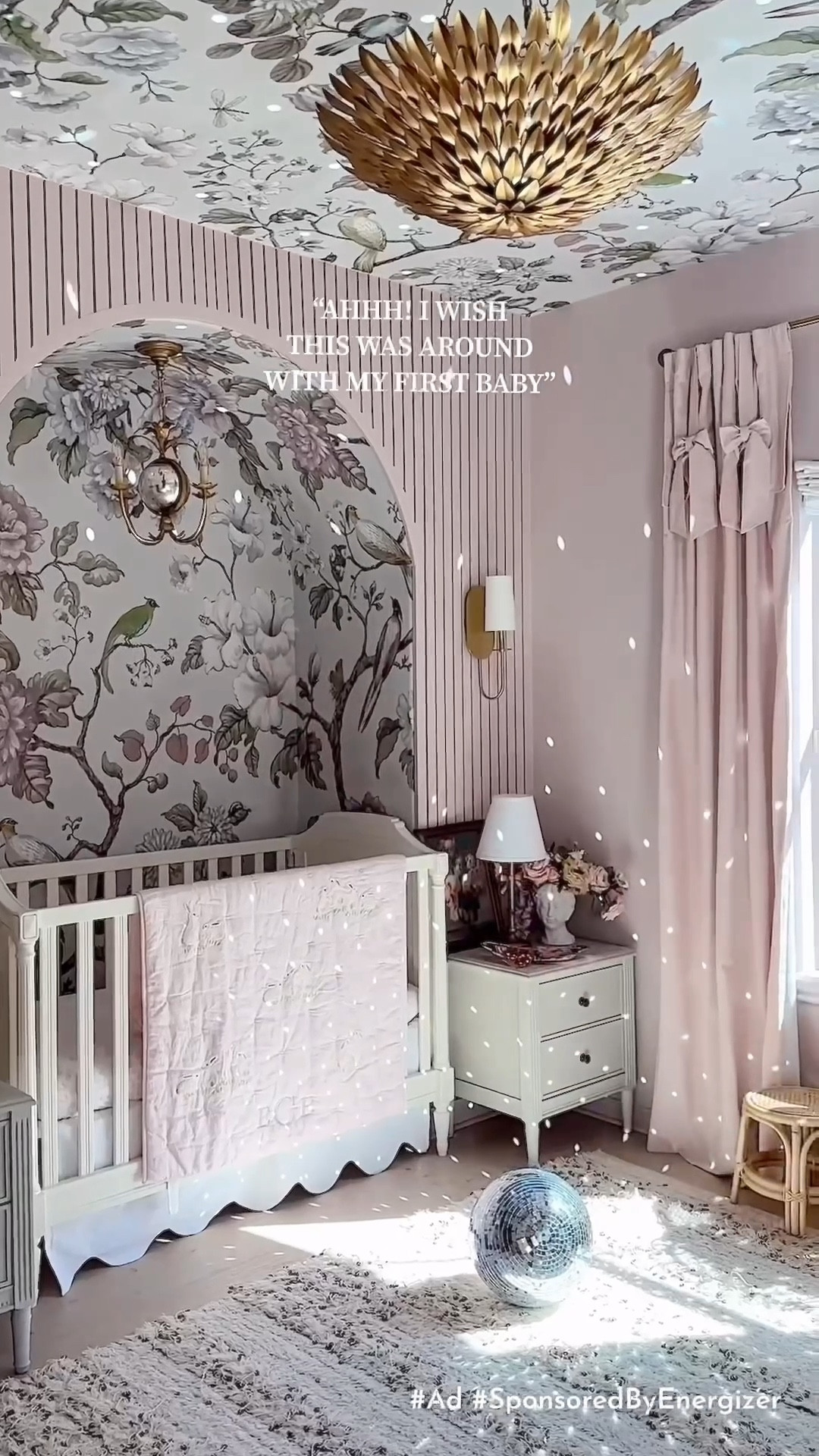 #ad So much love went into designing this nursery! I didn't realize until now how many devices in her nursery use coin lithium batteries. The 3-in-1 Child Shield™ Coin Lithium Batteries by @Energizer are a total game changer for parents. I never realized Coin Lithium batteries are in kids’ toys even after 3 kids later! They are everywhere from an AirTag to remotes to tablets & toys! These are the first coin lithium batteries with child-resistant packaging, a bitter coating to help prevent ingestion, & Color Alert technology that activates seconds after contact with saliva and visibly dyes the mouth blue to alert caregivers to act fast.

I am so thankful for these safety features, grab these on your next @Target run! #SponsoredByEnergizer #TargetPartner #Target @Shop.LTK #liketkit