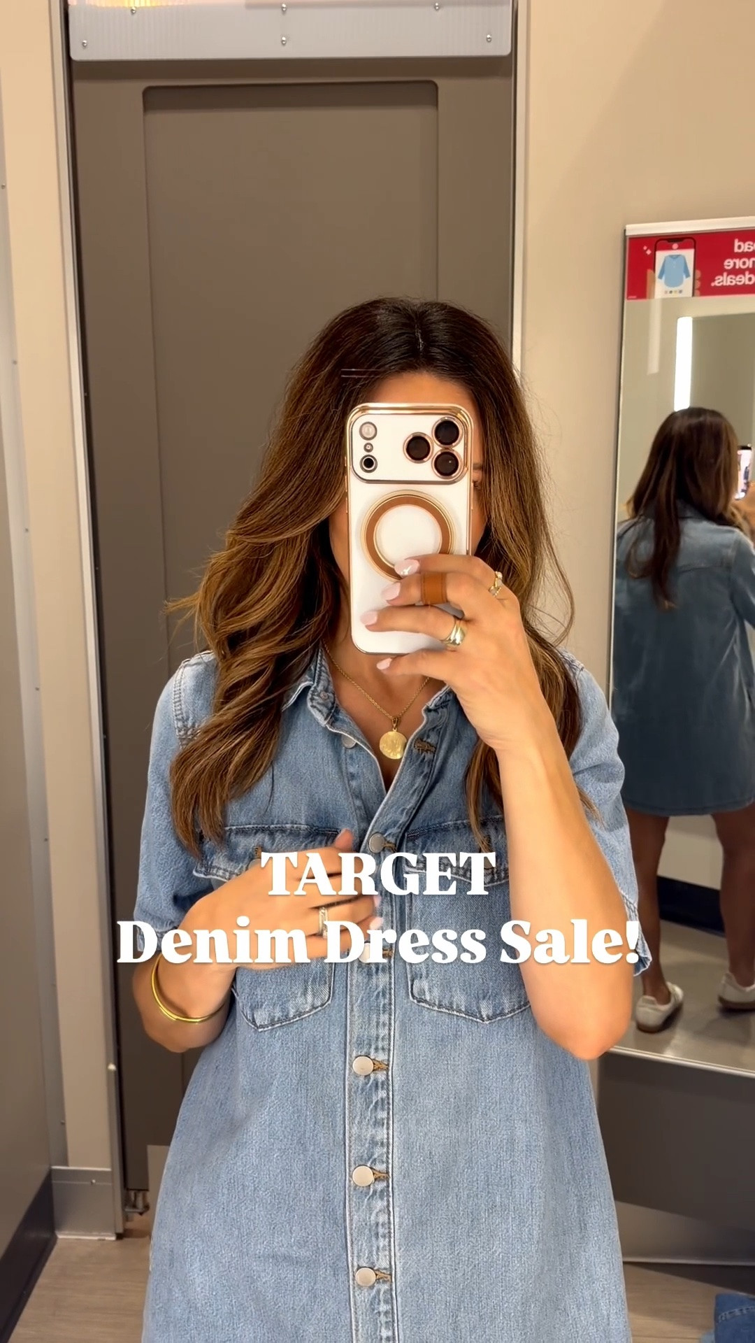 Adorable Target denim dress now on major sale! 

I’m 5’7” And wearing a medium. It does run a little short so I would wear this on weekends or a date night out!

#LTKootd #LTKSeasonal #LTKOver40