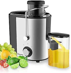 Juicer, Bagotte Centrifugal Juicer, 65mm Wide Feed Chute Juicer Machines for Whole Fruit and Vege... | Amazon (US)
