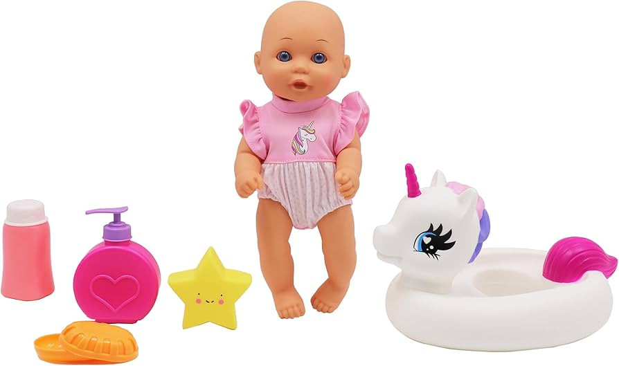 Dream Collection, Water Baby Doll in Unicorn Floater - Accessories for Realistic Pretend Play, Po... | Amazon (US)