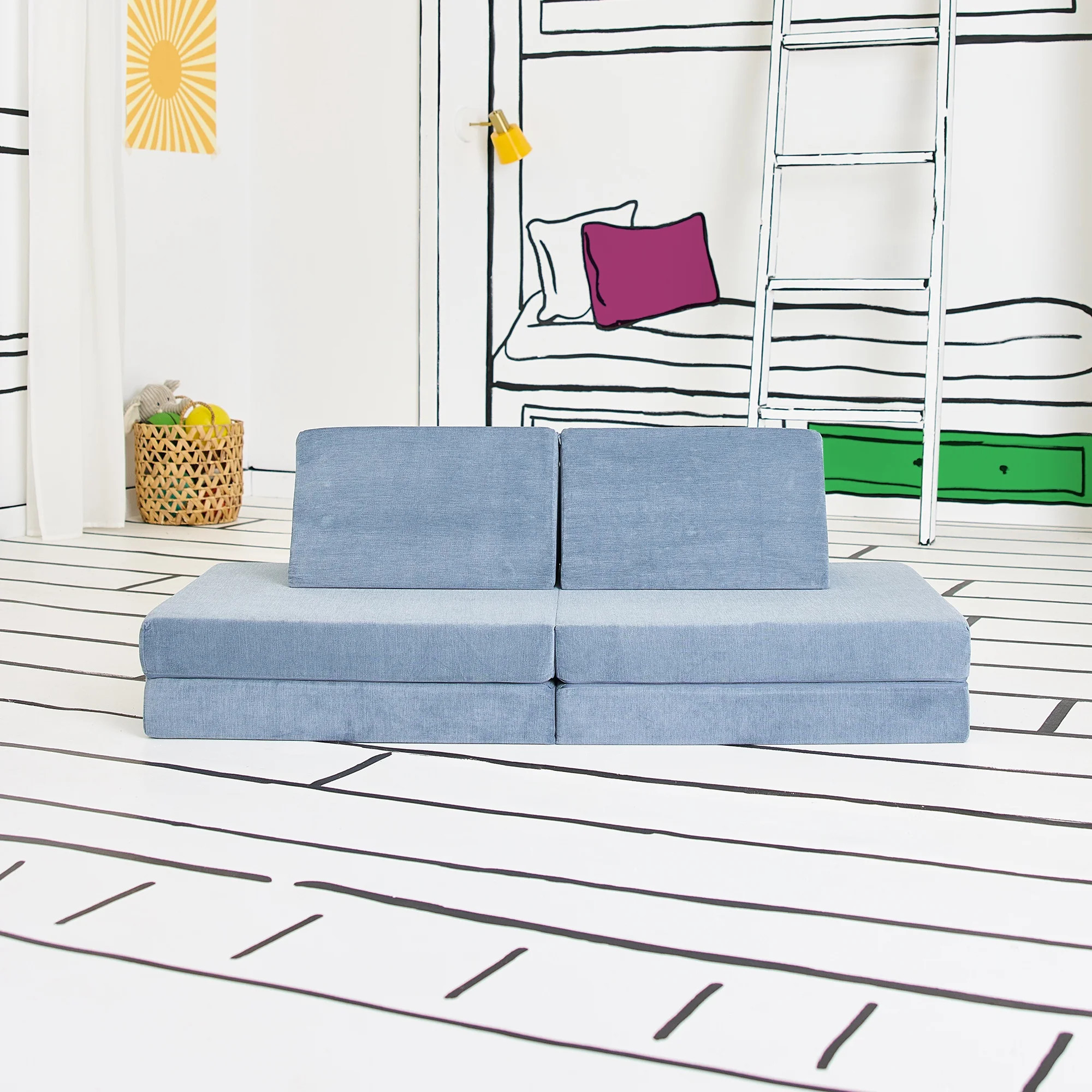 Yourigami Play Lounger, Blue Lagoon | Walmart (US)