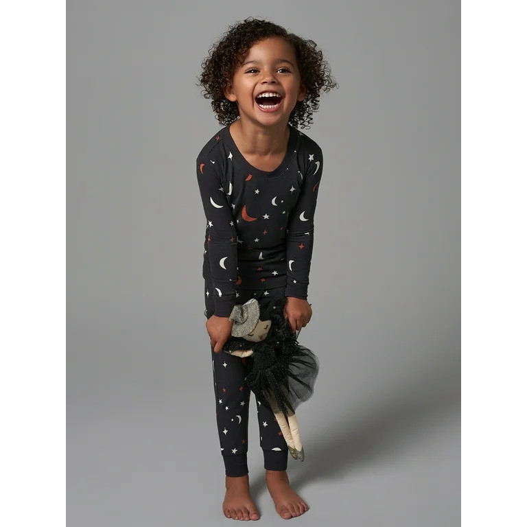 Modern Moments by Gerber Toddler Neutral Halloween Pajama Set, 2-Piece, Sizes 12M-5T - Walmart.co... | Walmart (US)
