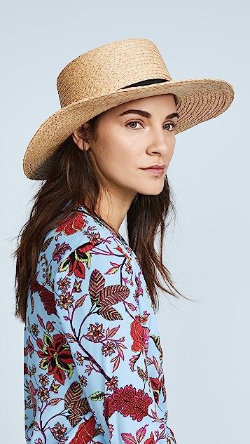 Raffia Braid Boater Hat | Shopbop