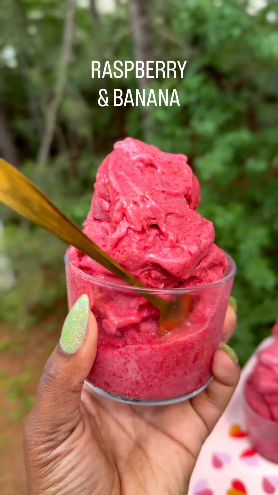 Summer is right around the corner and babyyyyy we making SORBET ALL SUMMER LONG!! 

Ok now let’s make this DELICIOUS 
Raspberry Banana Sorbet 

What you need:
• 2 cups raspberries
• 2 bananas
• a little honey as needed

Freeze your fruits overnight, run them through the sorbet attachment, add a little honey if needed and ENJOY 

It’s creamy, refreshing, naturally sweet and honestly one of the easiest summer treats to make for the whole family!!

This is exactly why I keep saying investing in a good juicer setup changes EVERYTHING because now we making:
• fresh juices
• sorbets
• smoothies
• lemonades
ALL SUMMER LONG 🍉✨

#NamaJ2 #NamaJuicer #SorbetSeason #HomemadeSorbet #RaspberrySorbet BananaSorbet HealthySummer FreshJuice ColdPressedJuice JuicingJourney HealthyLifestyle SummerRecipes HealthyTreats KitchenEssentials FruitSorbet JuicingWithPriiincesss WellnessJourney HealthyRecipes FamilyRecipes SummerDesserts

#LTKfoodie #LTKHome #LTKselfcare