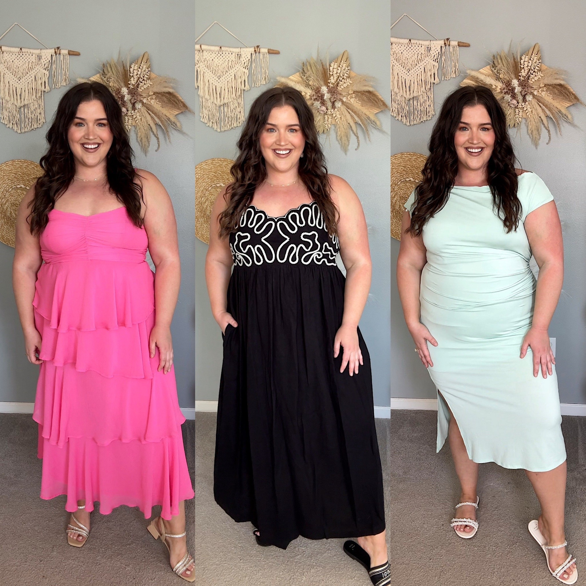 Target Spring + Summer dresses 👗 
Wedding guest and casual flowy vacation style. Wearing a size XXL in each

#LTKPlusSize #LTKSaleAlert #LTKFindsUnder50