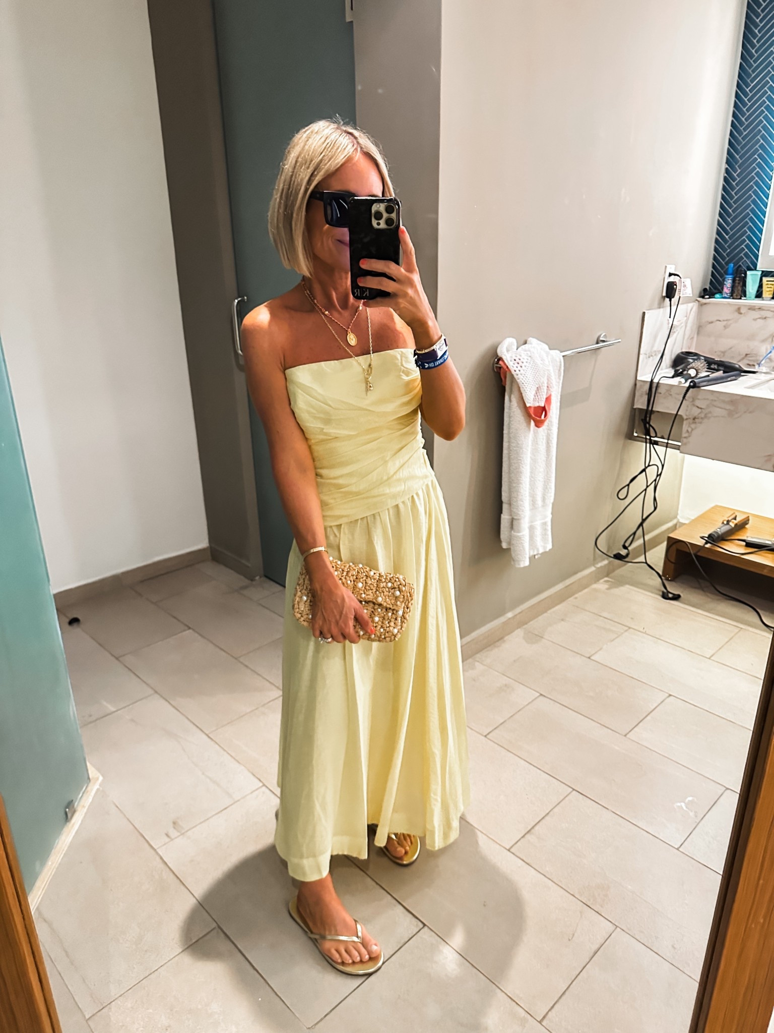 Vacation Outfits Beach 
Spring Dress
this strapless yellow dress is so pretty and easy to wear!  It runs small though!  I am 5’2” and about 115 lbs and i am in the 2.  It zips on the side and is lined.  
Would be so easy to dress up with a heel for a wedding. I wore it casually with a gold flip flop!


#LTKTravel #LTKWedding #LTKOver40