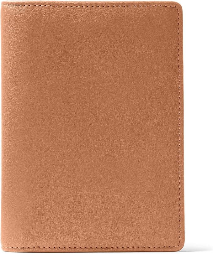Leatherology Cognac Deluxe Passport Cover - 4 credit card slots, 2 side pockets, compact and func... | Amazon (US)