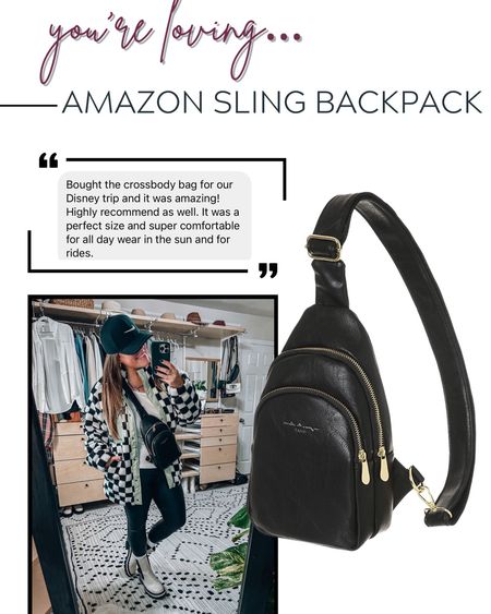 Amazon sling backpack - Amazon finds - affordable bag - travel 

#LTKitbag #LTKunder50 #LTKstyletip