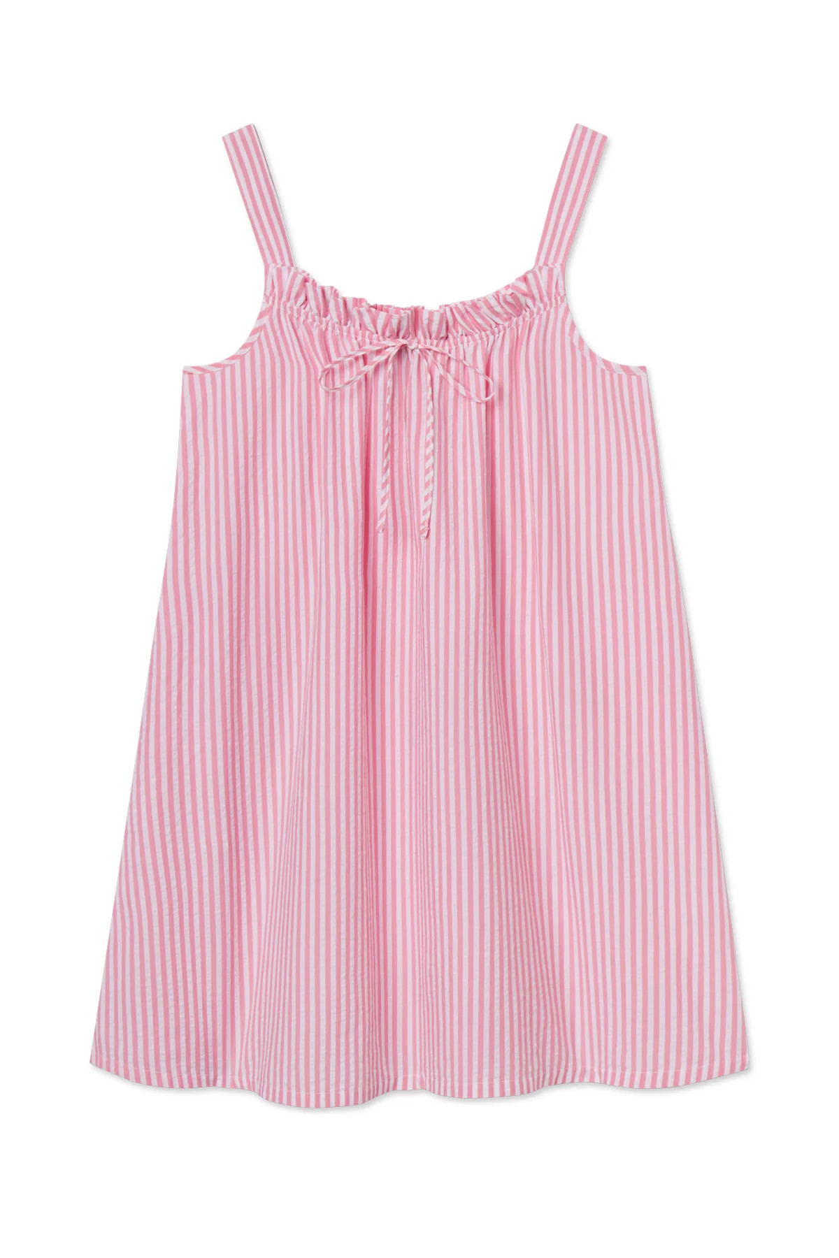 Alice Nightgown in Sunkissed Coral Seersucker | Lake Pajamas