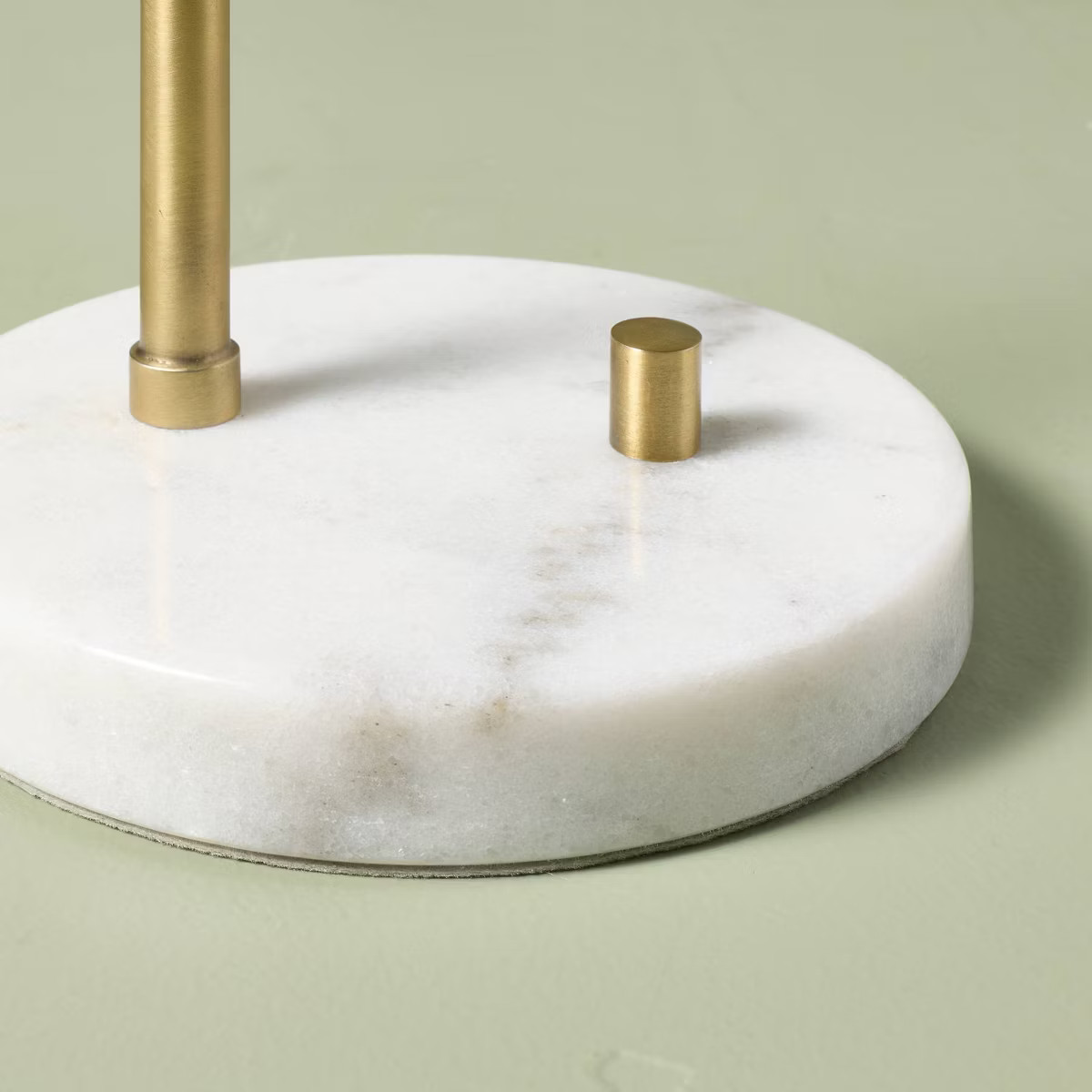 20.75" Fluted Ceramic Table Lamp with Faux Marble Base - Hearth & Hand™ with Magnolia | Target