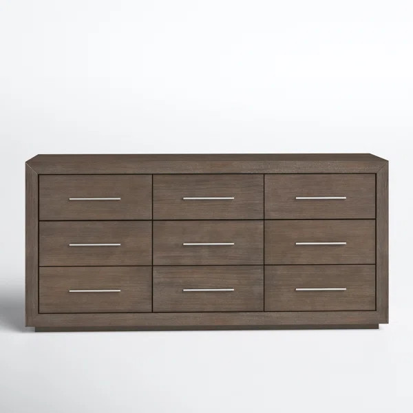 Brooks 9 Drawer 75'' W Solid Wood Dresser | Wayfair North America