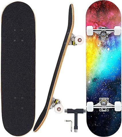 Geelife Pro Complete Skateboards for Beginners Adults Youths Teens Kids Girls Boys 31"x8" Skate B... | Amazon (US)