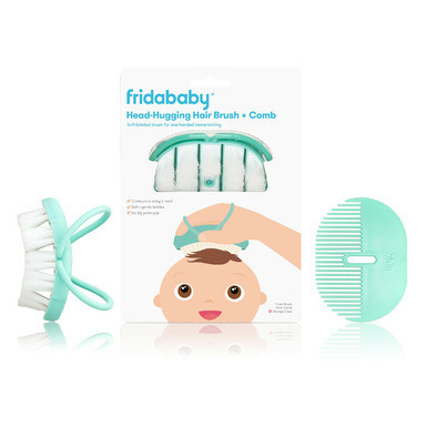 fridababy Baby Head-Hugging Hairbrush & Styling Comb Set | Well.ca