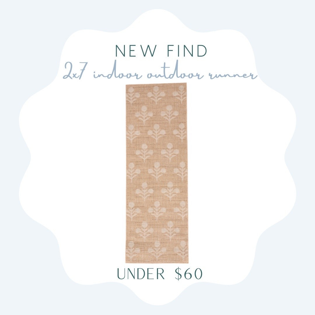 Floral jute runner rug for a steal!