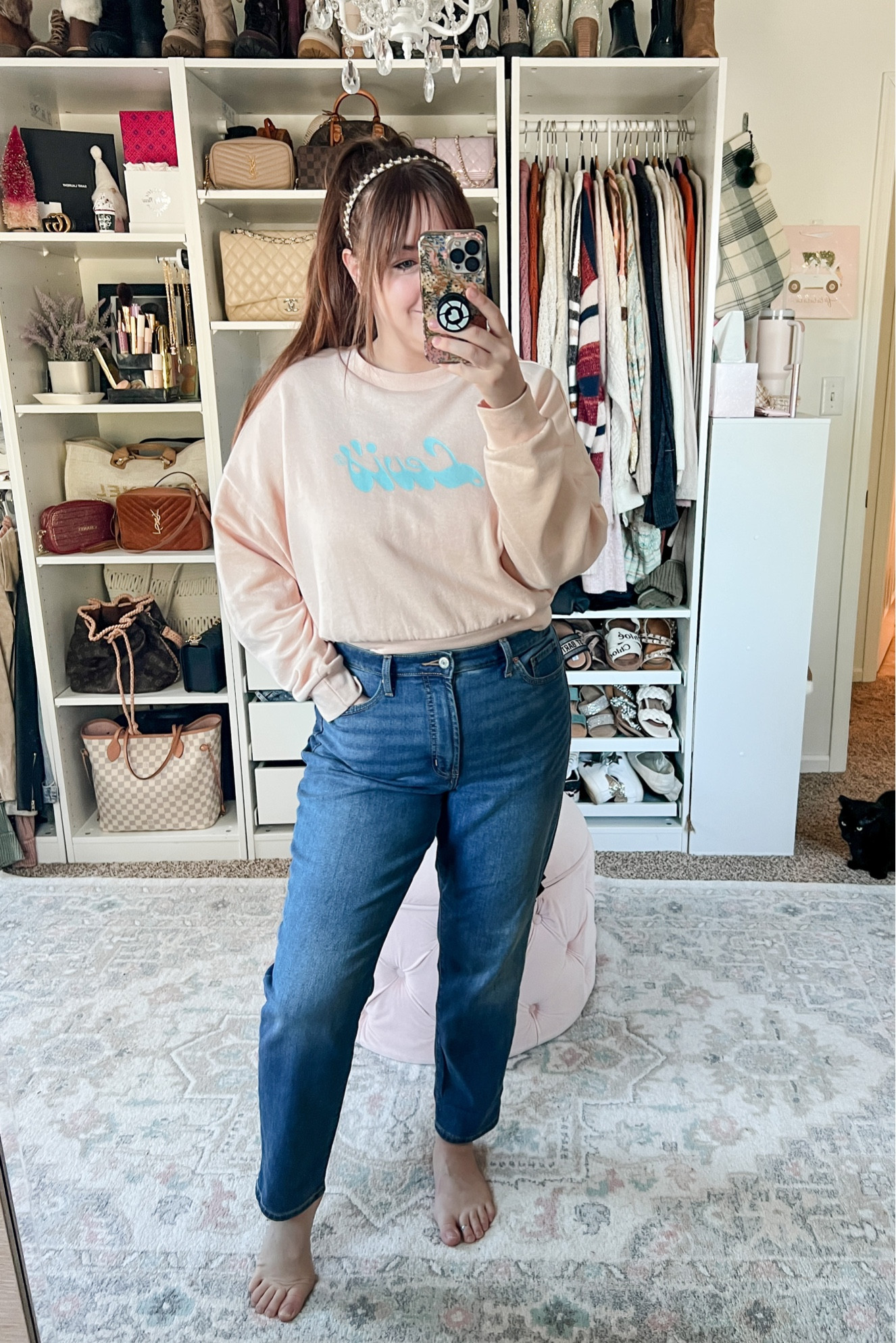 Old navy deals mom jean