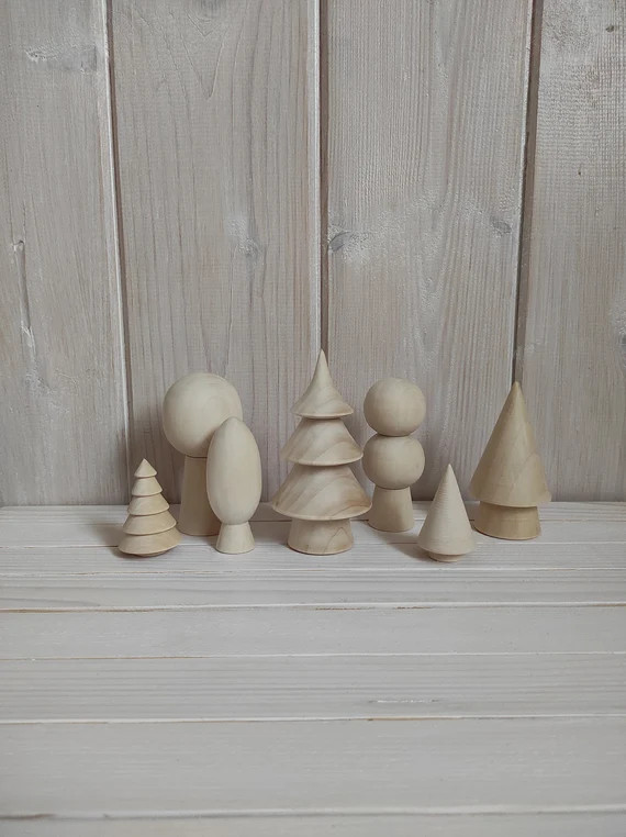 Set of Trees/Peg Dolls | Etsy (US)