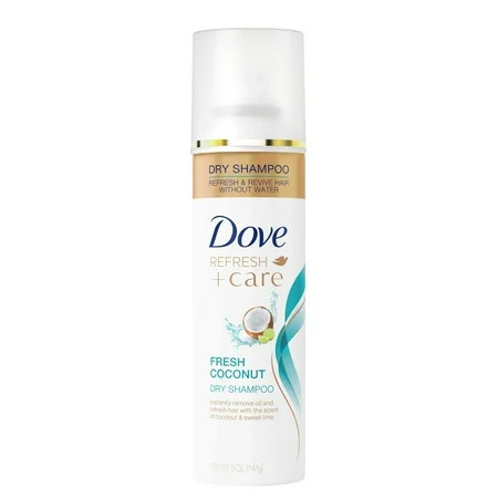 Dove Waterless Dry Shampoo Fresh Coconut with Sweet Lime Scent for Oily Hair 5 oz | Walmart (US)