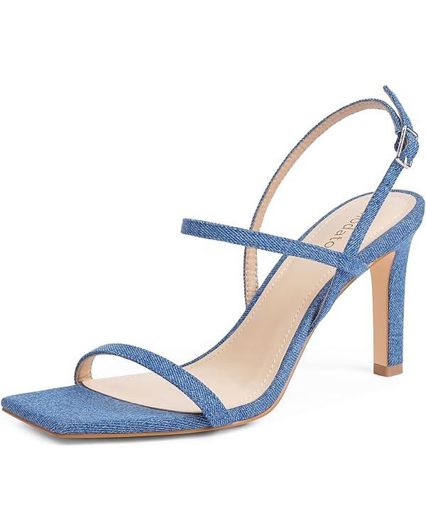 Modatope Womens Sandals Open Toe Strappy Sandals Ankle Strap High Heel Sandals for Women | Amazon (US)