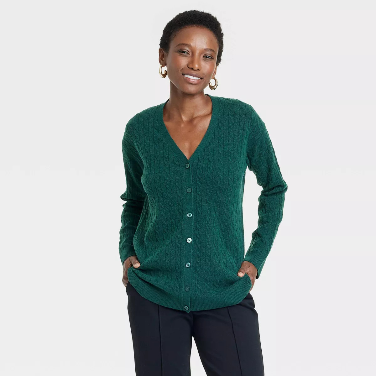 Women's Cable Cardigan - A New Day™ | Target
