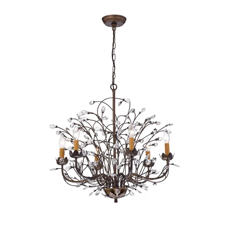 Timberlane 6 - Light Candle Style Classic / Traditional Chandelier | Wayfair Professional