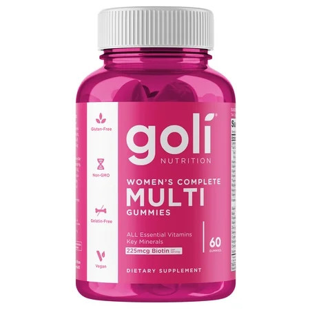 Goli Nutrition Women's Complete Multi Gummies with Biotin, 60 Count | Walmart (US)