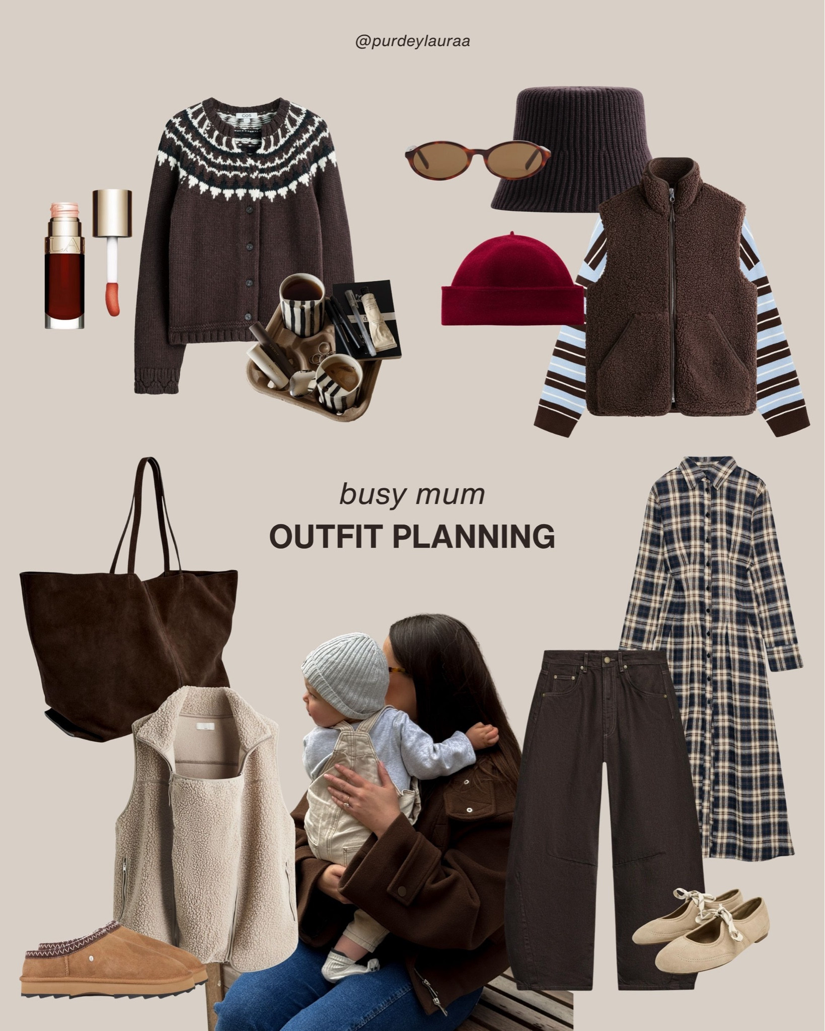 A week of outfit ideas, mum style, busy mum outfits, chocolate brown outfit, cosy outfits, everyday outfits, Zara, COS, H&M, Marks and Spencer, Hush, Mint Velvet, Clarins 

More links in separate posts xx

#LTKautumn #LTKuk #LTKwinter