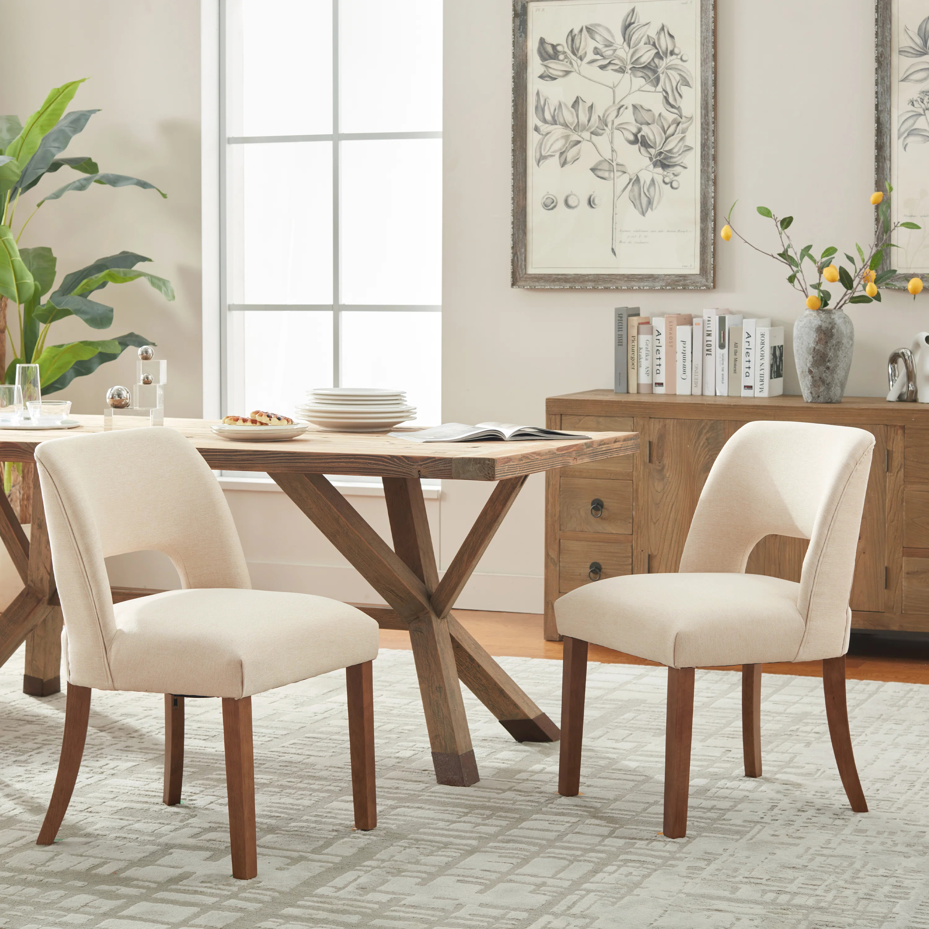 Nakenzie Upholstered Back Side Dining Chair (Set of 2) | Wayfair North America