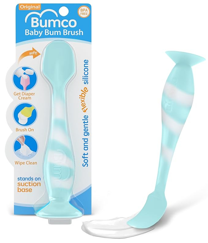 Bumco Baby Bum Brush - Diaper Cream Spatula Applicator (Aqua Swirl) | Amazon (US)