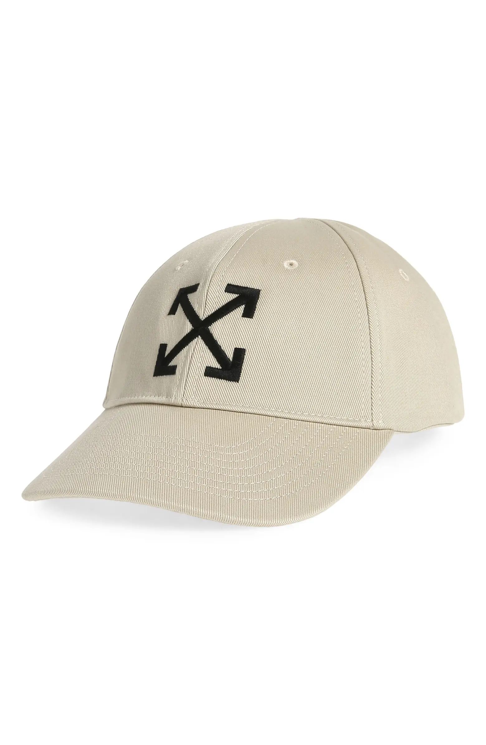Off-White Arrow Embroidered Baseball Cap | Nordstrom | Nordstrom