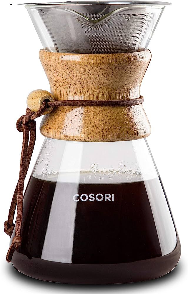 COSORI Pour Over Coffee Maker with Double-layer Stainless Steel Filter, Coffee Dripper Brewer & G... | Amazon (US)