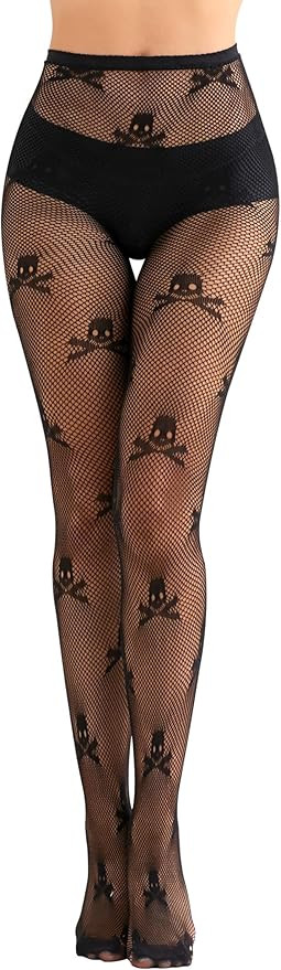 SOUTHRO Women's Patterned Tights Stockings Pantyhose for Halloween Cosplay Party | Amazon (US)