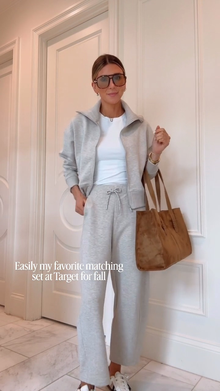 New lounge set from Target for fall I'm wearing size small in jacket and xs in bottoms

#LTKSeasonal #LTKootd #LTKOver40