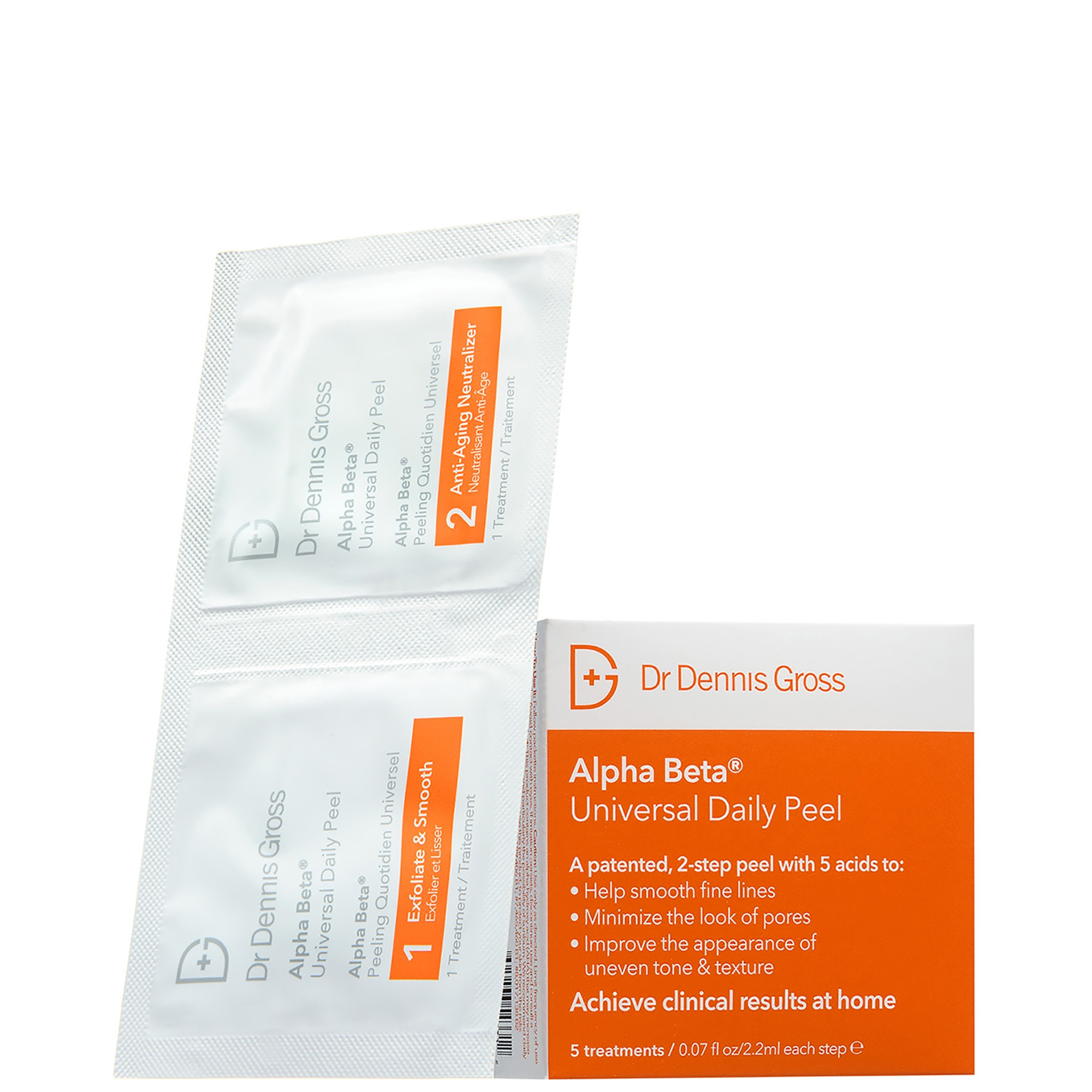 Dr Dennis Gross Skincare Alpha Beta Universal Daily Peel Pads (Pack of 5) | LOOKFANTASTIC | Look Fantastic (UK)