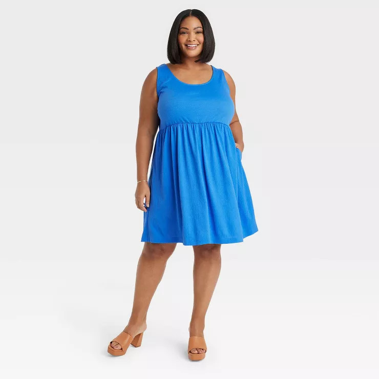 Women's Sleeveless Babydoll Dress - Ava & Viv™ | Target