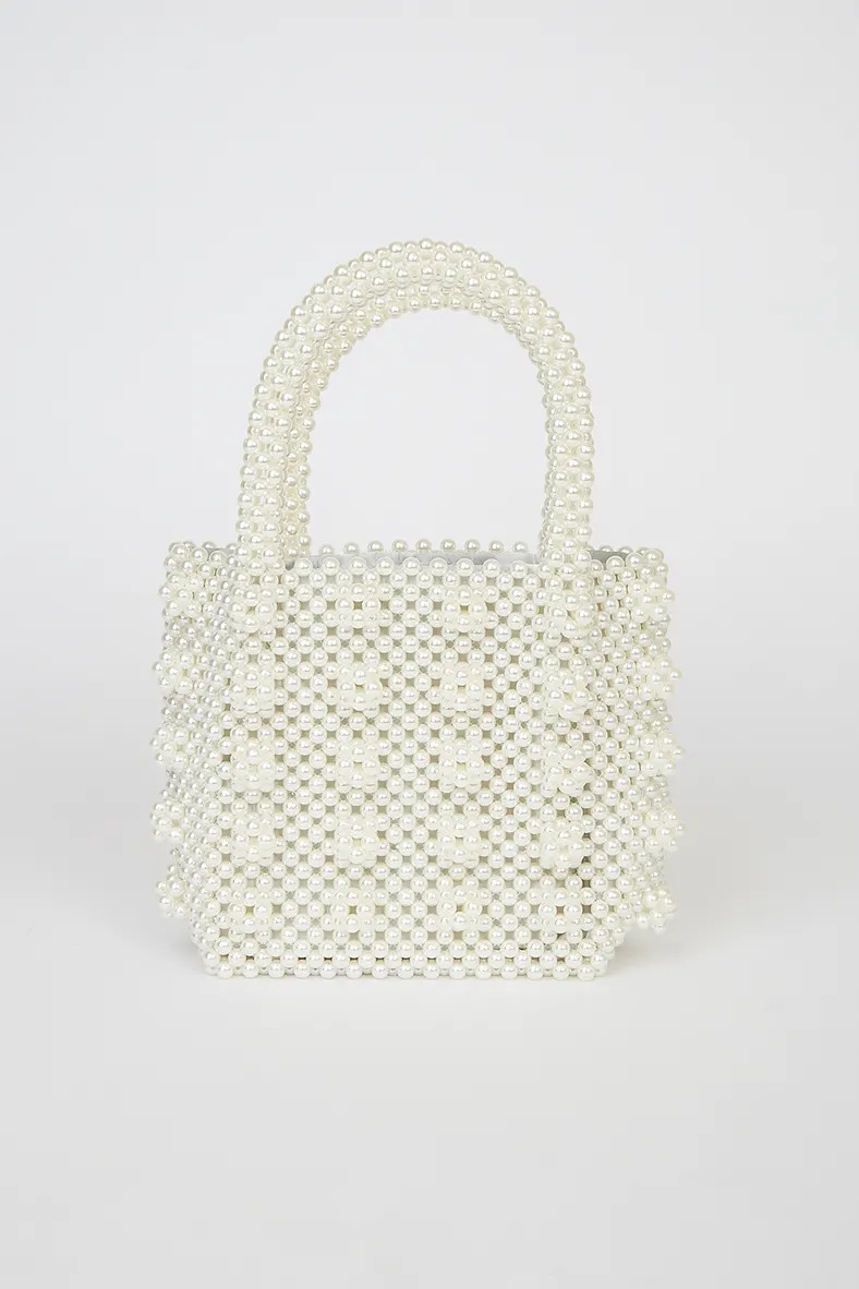 Mickey White Pearl Mini Handbag | Lulus (US)