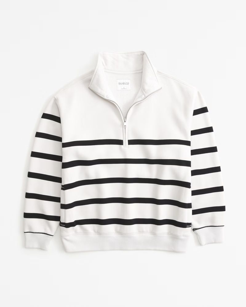 Women's Essential Vintage Sunday Half-Zip | Women's New Arrivals | Abercrombie.com | Abercrombie & Fitch (US)