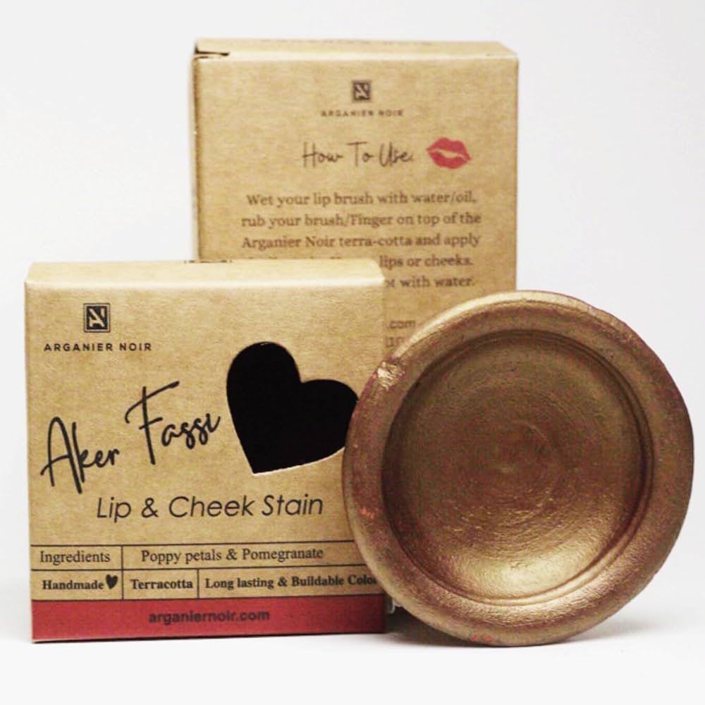 Arganier Noir Aker Fassi- Lip Tint and Blush| Brick Color with many layers- 2 in 1 Premium qualit... | Amazon (US)