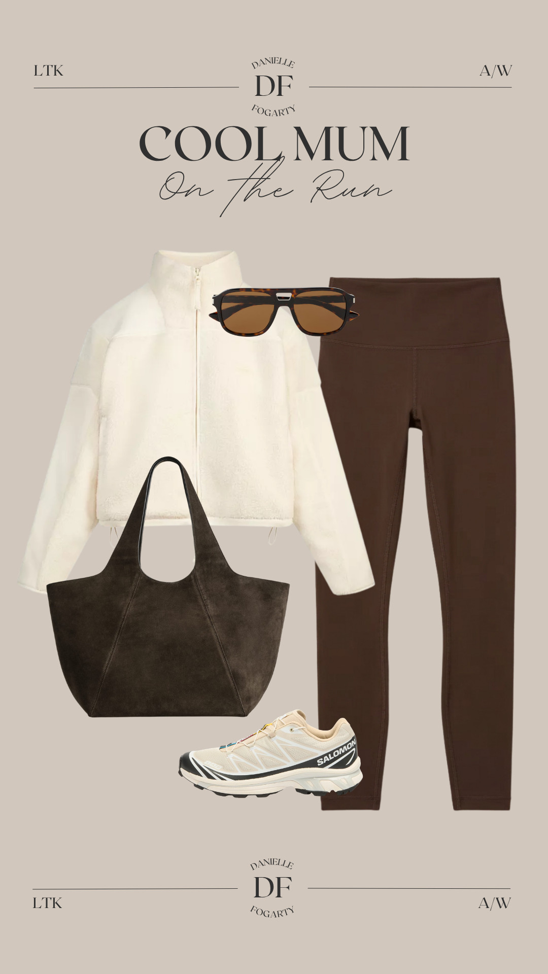 Cool Mum on the Run Edit
Brown Outfit, Lululemon, Fleece, Spring Layers, Saloman, Brown Bag, Aviator sunnies 

 

#LTKuk #LTKspring #LTKeurope