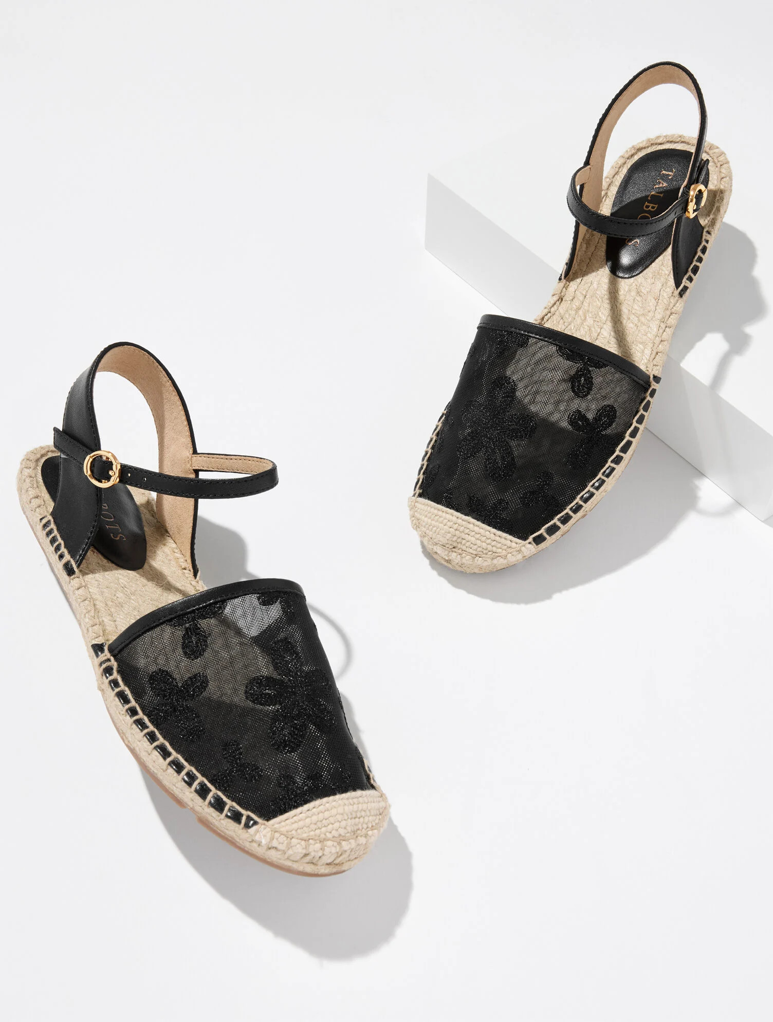 Izzy d’Orsay Espadrille Flats - Embroidered Mesh | Talbots